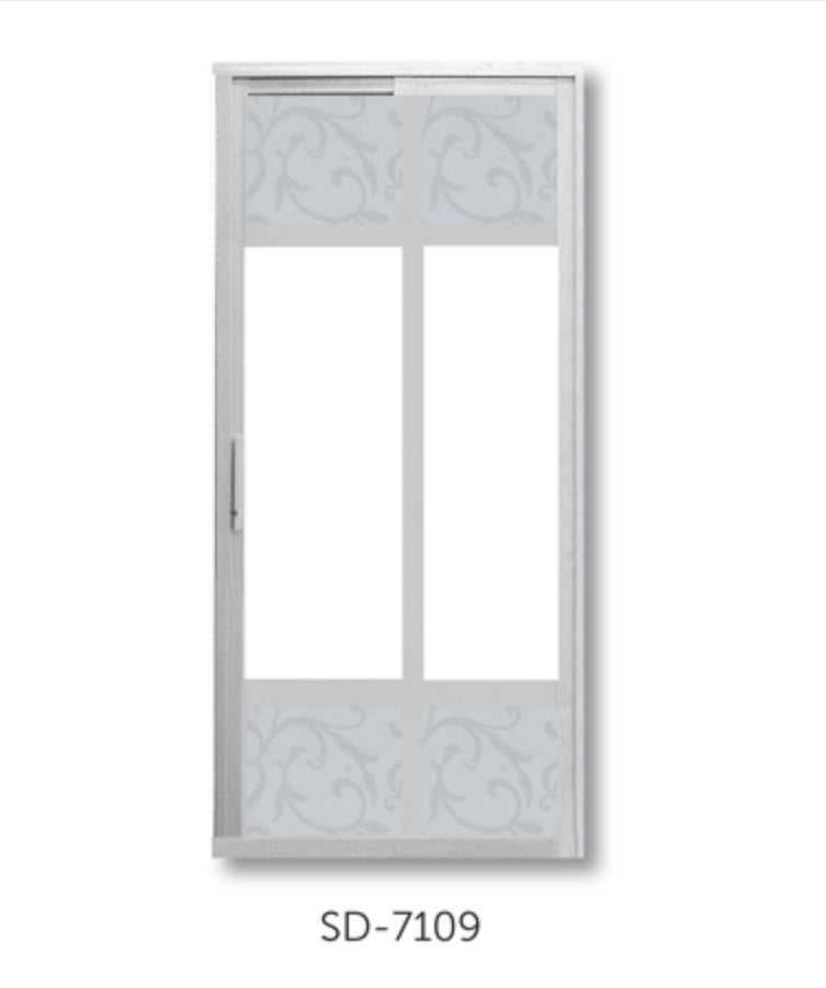 Slide and Swing Toilet Door - SD7109 - Metal and Aluminium Fabrication 